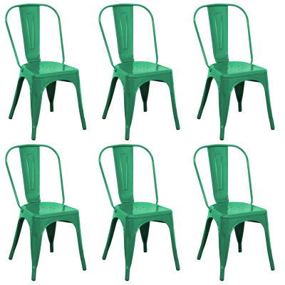 AGATHA - Set 6 sedie industrial