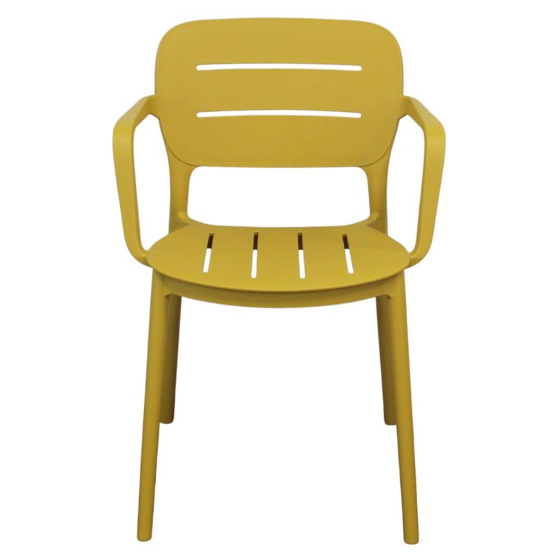 HAZEL - set 2 poltrone in polipropilene impilabili