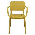 HAZEL - set 6 poltrone in polipropilene impilabili