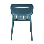 HAZEL - set 2 poltrone in polipropilene impilabili