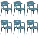 HAZEL - set 6 poltrone in polipropilene impilabili