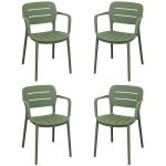 HAZEL - set 4 poltrone in polipropilene impilabili