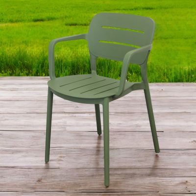 HAZEL - set 6 poltrone in polipropilene impilabili