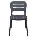 HAZEL - set 2 sedie in polipropilene impilabili