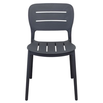 HAZEL - set 2 sedie in polipropilene impilabili