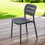 HAZEL - set 6 sedie in polipropilene impilabili