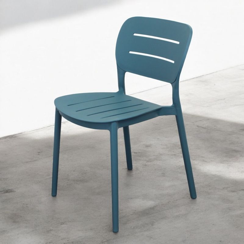 HAZEL - set 6 sedie in polipropilene impilabili