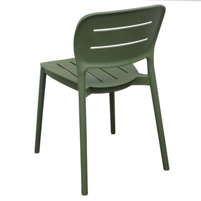 HAZEL - set 2 sedie in polipropilene impilabili