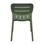 HAZEL - set 4 sedie in polipropilene impilabili