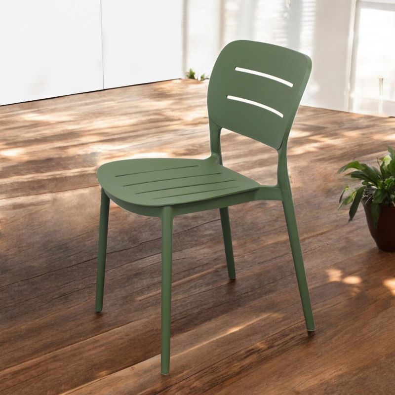 HAZEL - set 6 sedie in polipropilene impilabili