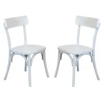 CHELSEA - set 2 sedie in legno di olmo