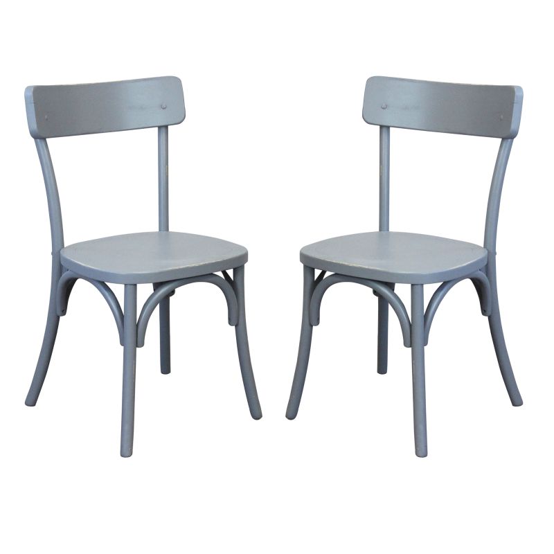 CHELSEA - set 2 sedie in legno di olmo