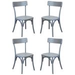 CHELSEA - set 4 sedie in legno di olmo