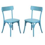 CHELSEA - set 2 sedie in legno di olmo