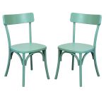 CHELSEA - set 2 sedie in legno di olmo