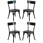 CHELSEA - set 4 sedie in legno di olmo