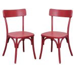 CHELSEA - set 2 sedie in legno di olmo