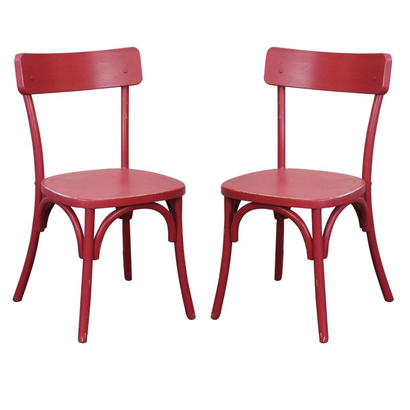 CHELSEA - set 2 sedie in legno di olmo