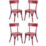 CHELSEA - set 4 sedie in legno di olmo