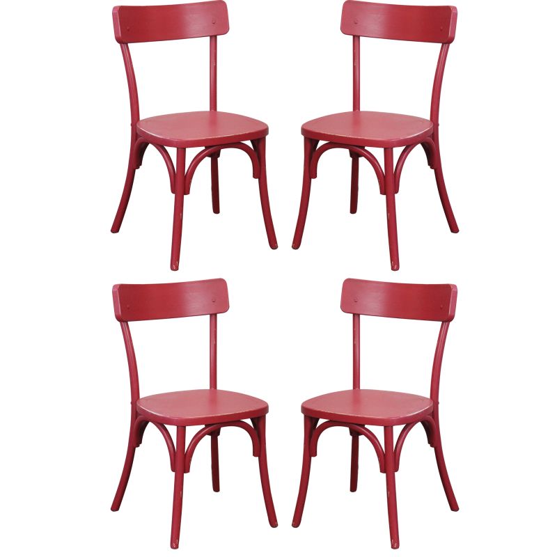 CHELSEA - set 4 sedie in legno di olmo