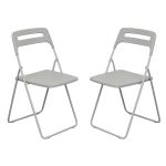 UXIOR - set 2 sedie in polipropilene pieghevole
