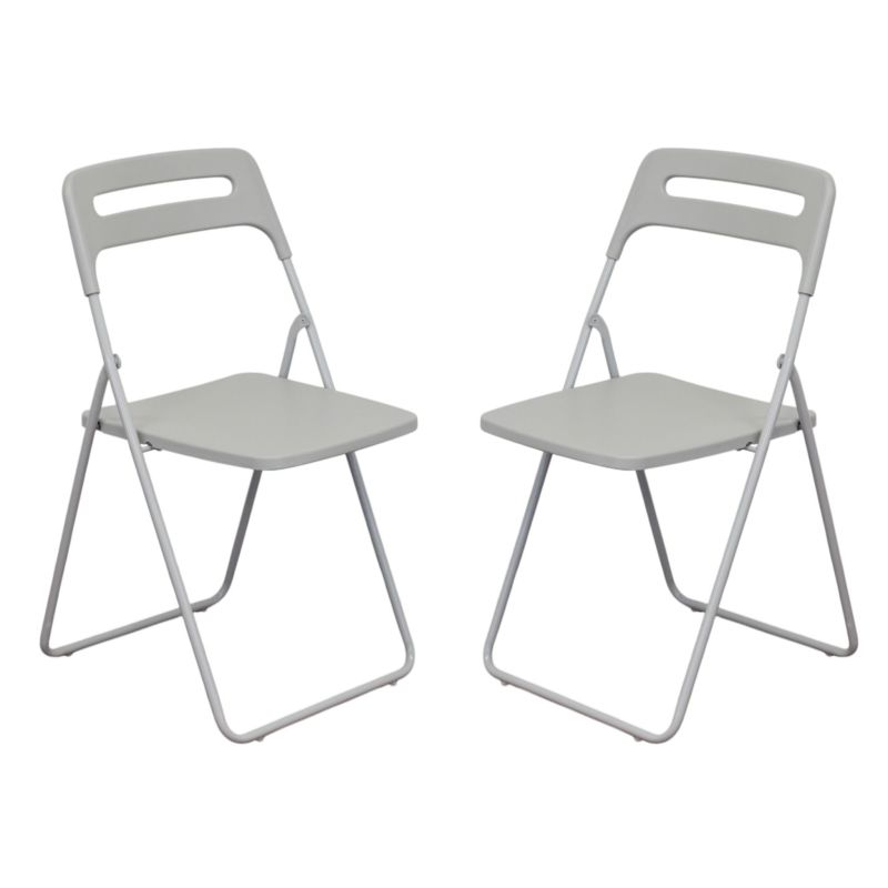 UXIOR - set 2 sedie in polipropilene pieghevole
