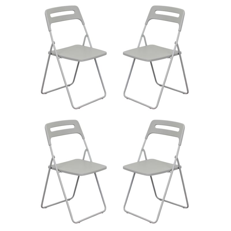 UXIOR - set 4 sedie in polipropilene pieghevole