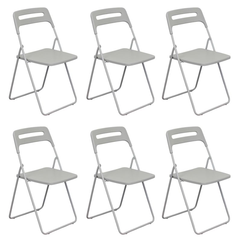 UXIOR - set 6 sedie in polipropilene pieghevole