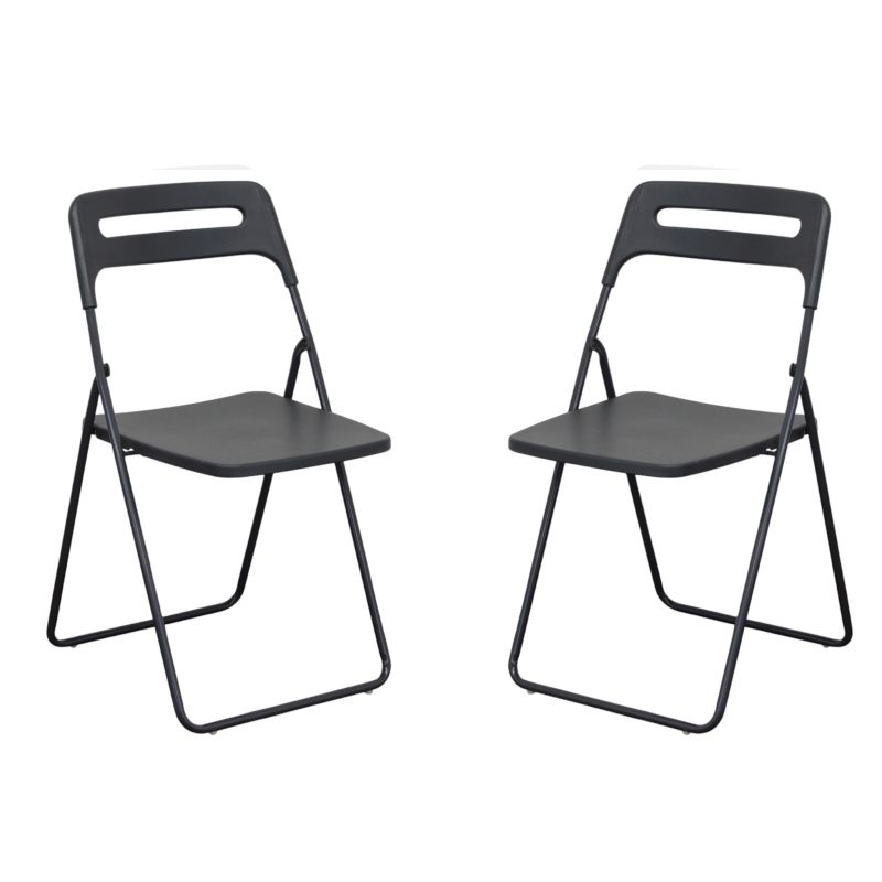 UXIOR - set 2 sedie in polipropilene pieghevole