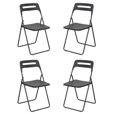 UXIOR - set 4 sedie in polipropilene pieghevole