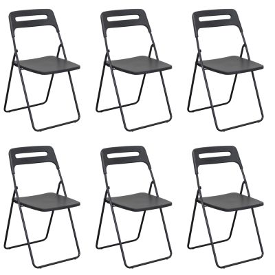 UXIOR - set 6 sedie in polipropilene pieghevole