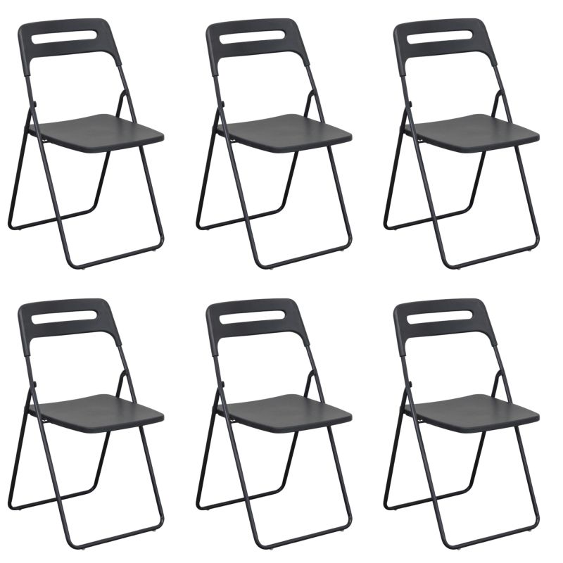 UXIOR - set 6 sedie in polipropilene pieghevole