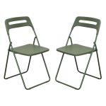 UXIOR - set 2 sedie in polipropilene pieghevole