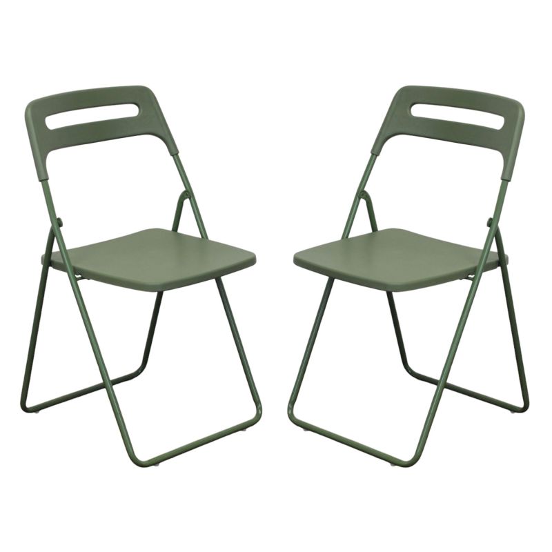 UXIOR - set 2 sedie in polipropilene pieghevole