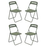 UXIOR - set 4 sedie in polipropilene pieghevole
