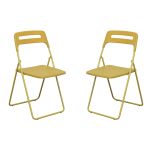 UXIOR - set 2 sedie in polipropilene pieghevole