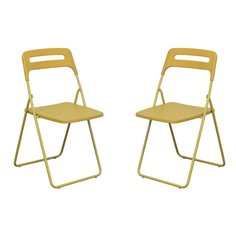 UXIOR - set 2 sedie in polipropilene pieghevole