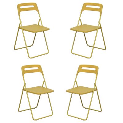 UXIOR - set 4 sedie in polipropilene pieghevole