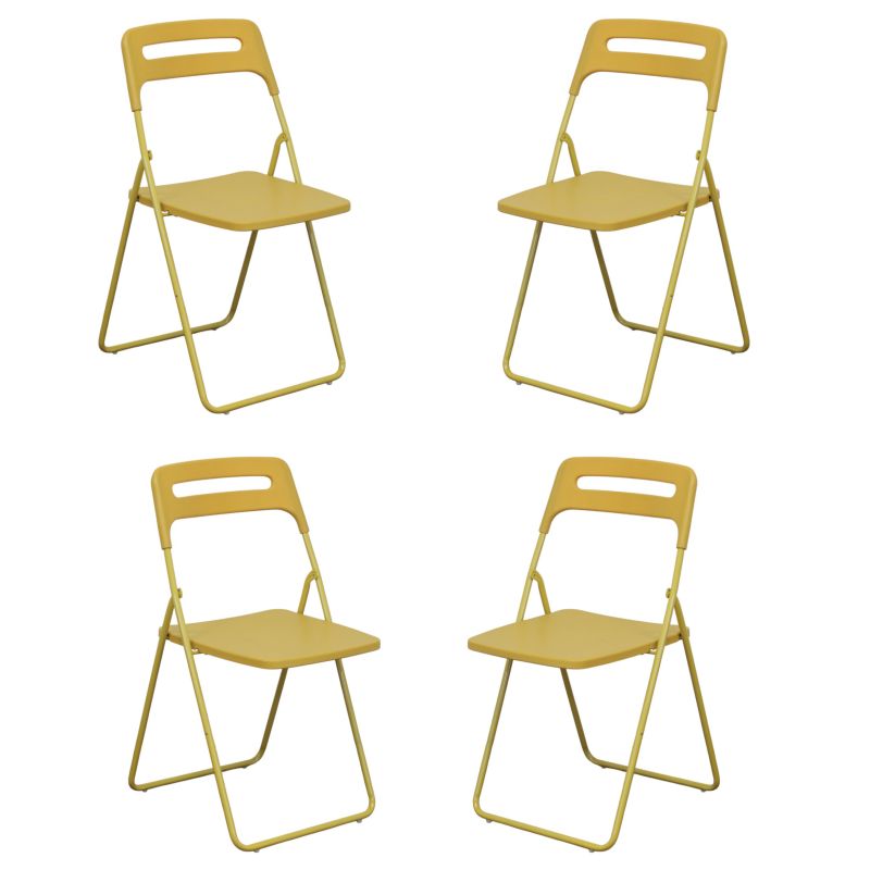 UXIOR - set 4 sedie in polipropilene pieghevole