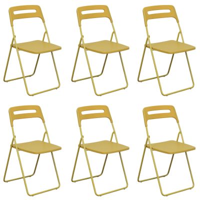 UXIOR - set 6 sedie in polipropilene pieghevole