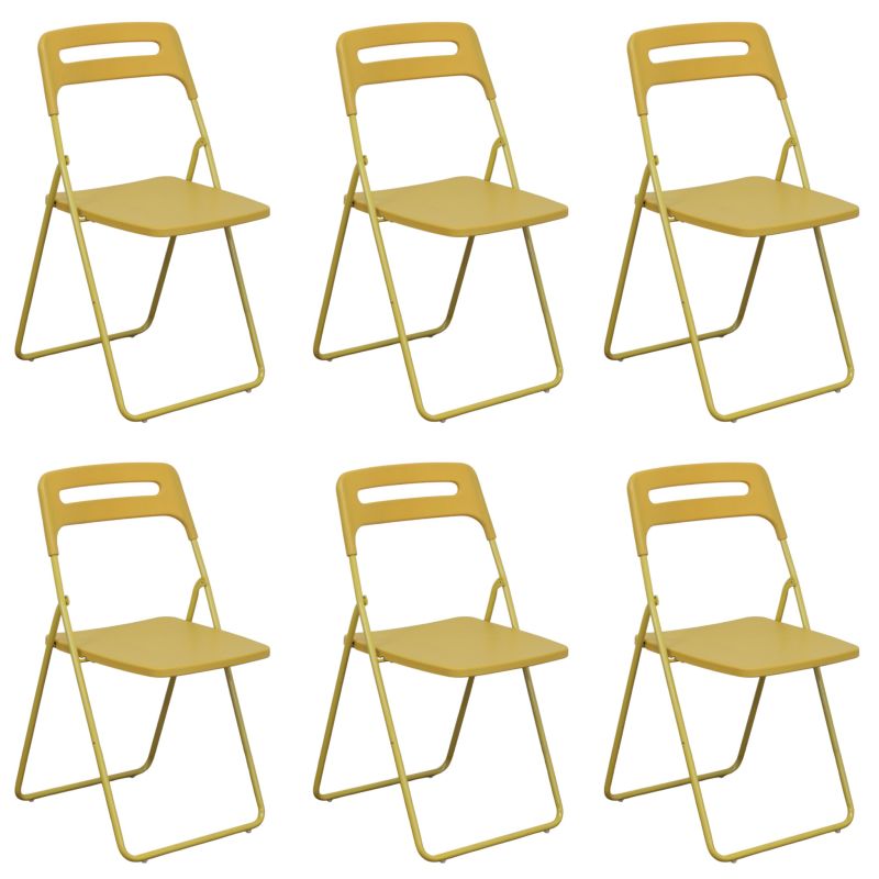 UXIOR - set 6 sedie in polipropilene pieghevole