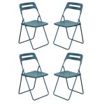 UXIOR - set 4 sedie in polipropilene pieghevole