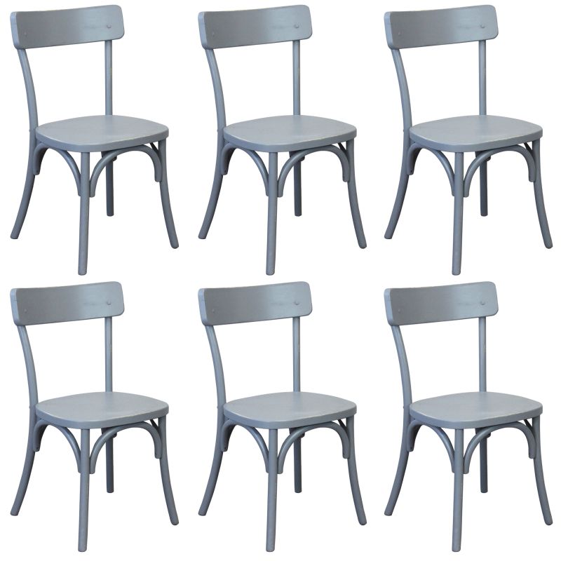 CHELSEA - set 6 sedie in legno di olmo