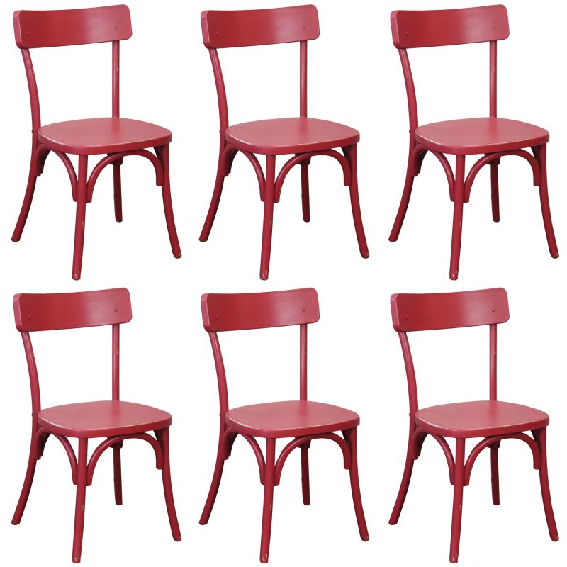 CHELSEA - set 6 sedie in legno di olmo