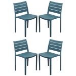 CABOT - set 4 sedie in polipropilene impilabile 