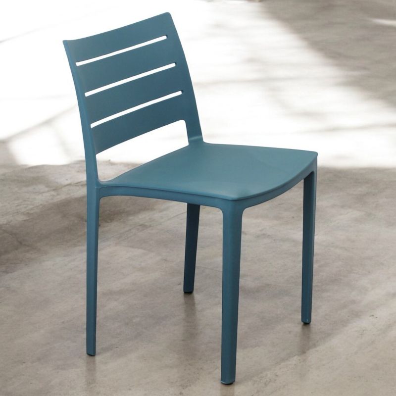 CABOT - set 4 sedie in polipropilene impilabile 