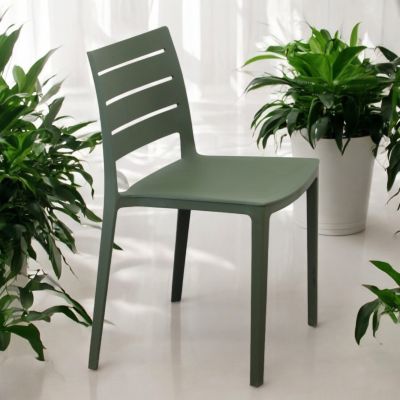 CABOT - set 6 sedie in polipropilene impilabile 