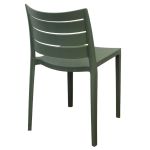 CABOT - set 4 sedie in polipropilene impilabile 