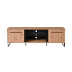 DODO - porta tv moderno colore rovere con 2 ante