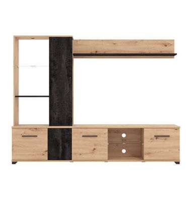 PAULIE - parete attrezzata soggiorno quattro ante moderna minimal in legno